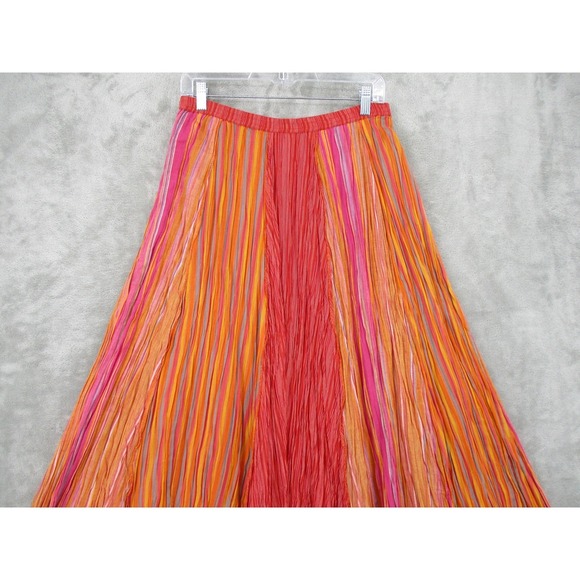 Coldwater Creek Skirt Womens XS Midi Broomstick Modest Boho Artsy Art to Wear - Picture 3 of 9